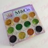 Decoración AZUCAR OTOÑO para uñas 12 piezas de 1/8 por estuche, surtido (Con estuche) (PB)