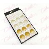 Decoración CAVIAR BLANCO Y ORO  para uñas,  en estuche  aprox de 7×12.5cm con 12 divisiones, surtido (PB)