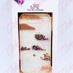 Decoración CAVIAR Y CRISTAL para uñas aprox 200 piezas por sobre, surtido 11A-127 (PB)