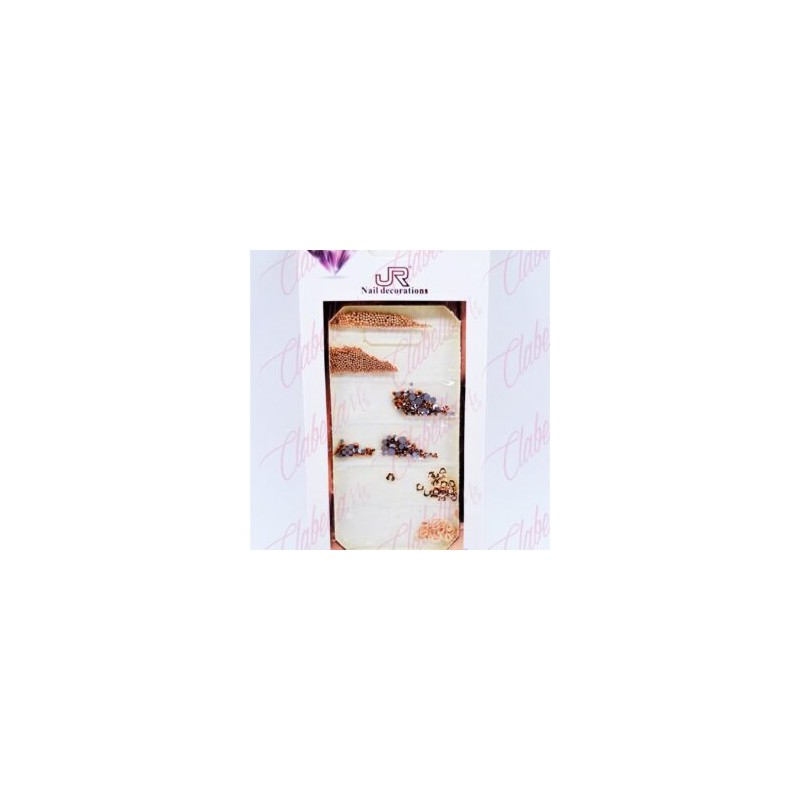 Decoración CAVIAR Y CRISTAL para uñas aprox 200 piezas por sobre, surtido 11A-127 (PB)