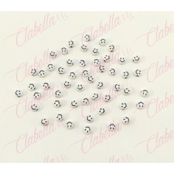 Decoración CIRCULO 3D CON FIGURA DE CARITA para uñas aprox (10gr) 86 piezas por paquete (PB)