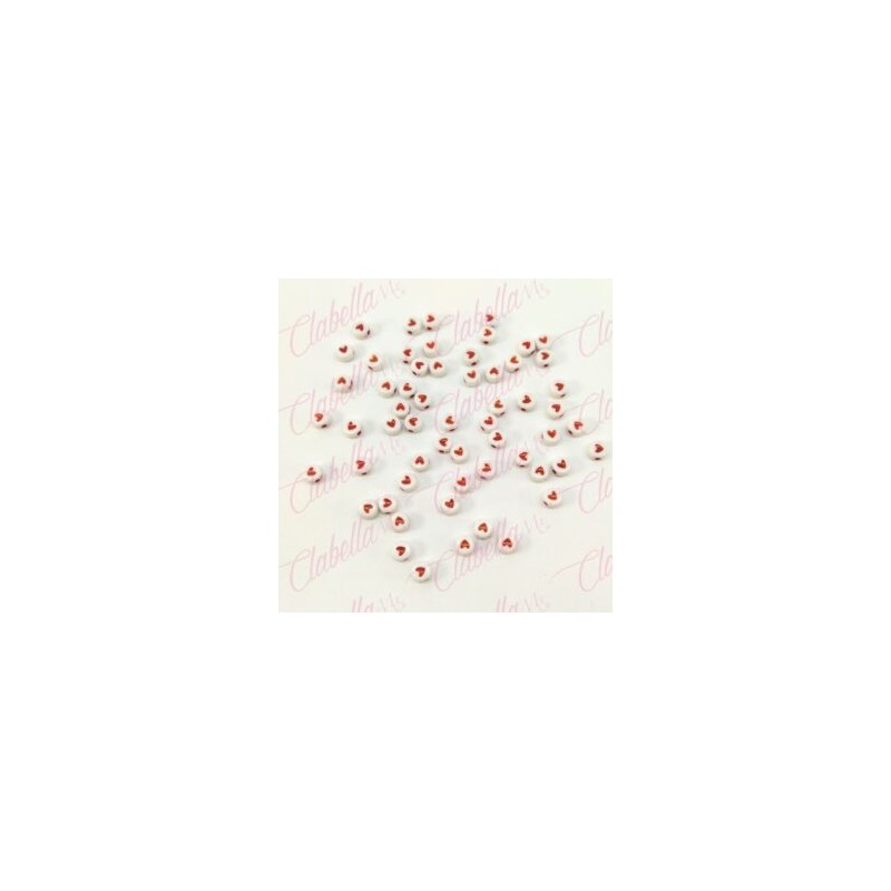 Decoración CIRCULO 3D CON FIGURA DE CORAZÓN para uñas aprox (10gr) 82 piezas por paquete (PB)