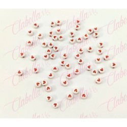 Decoración CIRCULO 3D CON FIGURA DE CORAZÓN para uñas aprox (10gr) 82 piezas por paquete (PB)