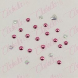 Decoración CIRCULOS CON DIFERENTES FIGURAS para uñas por paquete, surtido (PB)