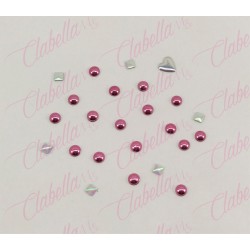 Decoración CIRCULOS CON DIFERENTES FIGURAS para uñas por paquete, surtido (PB)