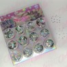 Decoración CONFETI DIFERENTES TAMAÑOS y ESTRELLAS TORNASOL NO MEZCLADAS para uñas 12 piezas de 1/8  por paquete,  (Sin estuche) 