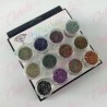 Decoración CAVIAR COLORES para uñas 12 piezas de 1/8 por estuche, (Con estuche) surtido KT(21)-0168-20 KT(190)-0168N  /ACU14-093