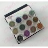 Decoración CAVIAR COLORES para uñas 12 piezas de 1/8 por estuche, (Con estuche) surtido KT(21)-0168-20 KT(190)-0168N  /ACU14-093