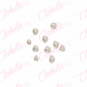 Decoración CORAZÓN 3D a perlado para uñas aprox 10 piezas por paquete (PB)