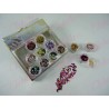 Decoración CONFETI METALICA en frascos de 1/8  12 piezas por estuche,(Con estuche) surtido  KT(141)0609A  /  KT215-0609C      /K