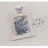 Decoración CRISTAL de plástico color AZUL CAMALEON en diferentes tamaños para uñas, aprox 600 piezas en sobre de 11.5x7cm, Q22-G
