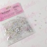 Decoración CRISTAL PLATA AZULADO CRISTALIZADO diferentes tamaños para uñas aprox 600 piezas por sobre (Cristal plata azulado cri