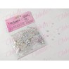 Decoración CRISTAL PLATA AZULADO CRISTALIZADO diferentes tamaños para uñas aprox 600 piezas por sobre (Cristal plata azulado cri