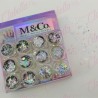 Decoración diferentes FIGURAS TORNASOL NO MEZCLADAS para uñas 12 piezas de 1/8 por paquete, (Sin estuche) surtido (PB) )(Oferta)