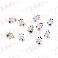 Decoración DIJE DE HELLO KITTY para uñas aprox de 1cm por pieza, a granel, surtido MG-DIBO17