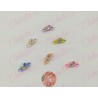 Decoración DIJES DE ALCATRAZ 3D con cristal de plástico para uñas aprox de 2cm POR PIEZA a granel, surtido 98MC43-21 (Oferta)