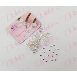 Decoración CUADRADOS 3D CHICOS para uñas aprox 100  piezas por paquete, surtido (PB)