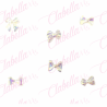 Decoración DIJES DE MOÑO CHICO TORNASOL 3D DE PLÁSTICO para uñas aprox 1X.5cm  por pieza a granel, surtido 78GG7-101