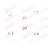 Decoración DIJES DE MOÑO CHICO TORNASOL 3D DE PLÁSTICO para uñas aprox 1X.5cm  por pieza a granel, surtido 78GG7-101