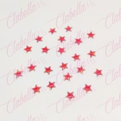 Decoración ESTRELLA 3D para uñas aprox 20 piezas de 1x1cm por paquete (PB)