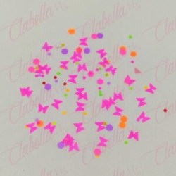 Decoración MARIPOSAS CON  figuras geómetricas para uñas en sobre, surtido (Mariposas con figura) (PB)