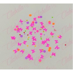 Decoración MARIPOSAS CON  figuras geómetricas para uñas en sobre, surtido (Mariposas con figura) (PB)
