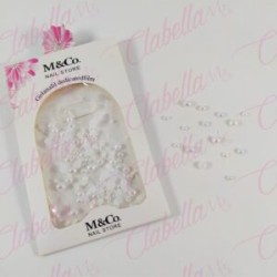 Decoración MEDIA PERLA MINI en diferentes tamaños para uñas aprox 50 piezas por paquete HM220-9 (PB)