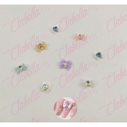 Decoración MOÑO 3D CON CRISTAL para uñas aprox de 1×1.3cm POR PIEZA, surtido 11A-251  (PB)