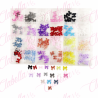 Decoración MOÑO COQUETTE 3D  para uñas aprox 120 piezas  por estuche, surtido