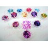 Decoración MARIPOSA CHICA normal para uñas 12 piezas de 1/8  12 por estuche, (Con estuche) surtido