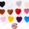 Decoración POMPOM DE CORAZON  sin imán para uñas POR PIEZA, surtido (PB)