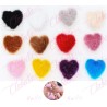 Decoración POMPOM DE CORAZON  sin imán para uñas POR PIEZA, surtido (PB)