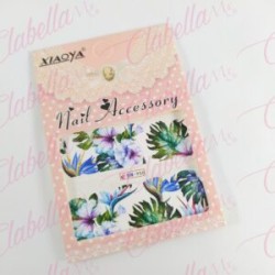 Decoración sticker  tattoo DAHLIA GRANDE para uña completa aprox de 9.5×6.5cm por planilla, surtido
