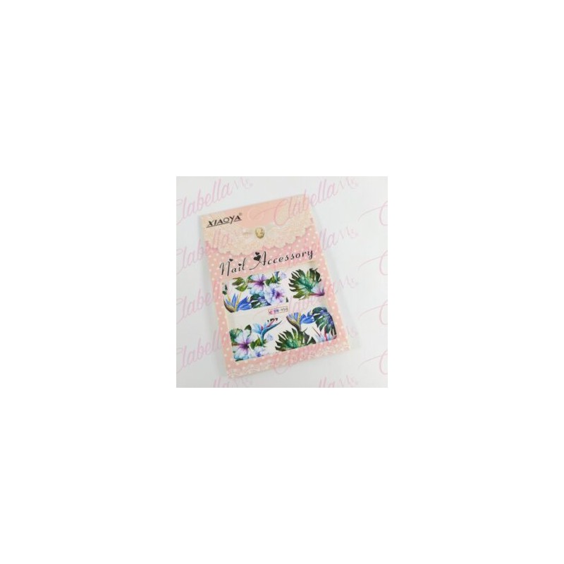 Decoración sticker  tattoo DAHLIA GRANDE para uña completa aprox de 9.5×6.5cm por planilla, surtido