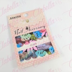 Decoración sticker  tattoo de PALMAS para uña completa aprox de 9.5×6.5cm por planilla, surtido