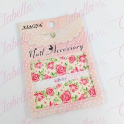 Decoración sticker  tattoo ROSA GRANDE para uña completa aprox de 9.5×6.5cm por planilla, surtido
