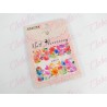 Decoración sticker  tattoo FLORES MIXTAS GRANDES para uña completa aprox de 9.5×6.5cm por planilla, surtido