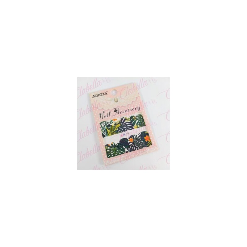 Decoración sticker  tattoo TULIPAN CHICO para uña completa aprox de 9.5×6.5cm por planilla, surtido