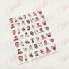 Decoración sticker BAD BUNNY para uñas aprox de 6.5×8.5cm por planilla, surtido