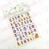 Decoración sticker BLANCANIEVES para uñas aprox de 7.2×9.2cm por planilla, surtido (PB)