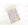 Decoración sticker BLANCANIEVES para uñas aprox de 7.2×9.2cm por planilla, surtido (PB)