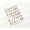 Decoración sticker Bratz para uñas aprox de 6.5×8.5cm por planilla, surtido (PB)
