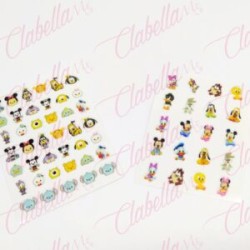 Decoración sticker CARICATURAS BEBES  para uñas aprox de 6.5×8.5cm por planilla, surtido