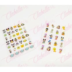 Decoración sticker CARICATURAS BEBES  para uñas aprox de 6.5×8.5cm por planilla, surtido