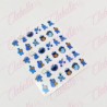 Decoración sticker COME GALLETAS para uñas aprox de  6.5×8.5cm por planilla, surtido