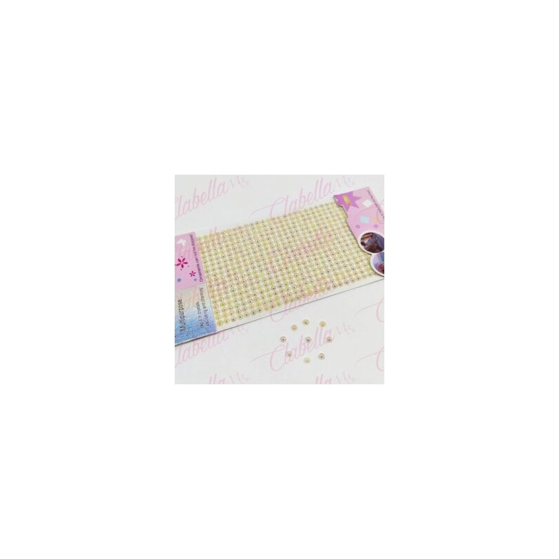 Decoración sticker cristal  multiusos para uñas y piel, aprox de 14x9cm por planilla, surtido 27A-85A