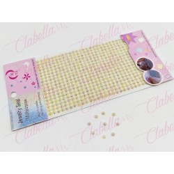 Decoración sticker cristal  multiusos para uñas y piel, aprox de 14x9cm por planilla, surtido 27A-85A