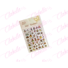Decoración sticker de CAPIBARAS para uñas aprox de 7.8x10xcm por planilla, surtido