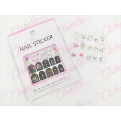 Decoración sticker de FIGURAS 3D para uñas aprox de 5 x 4.5 cm por planilla, surtido. Q22-B3028