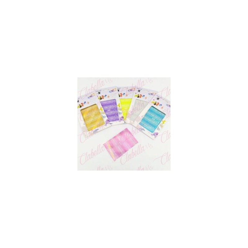 Decoración sticker de GRECAS DE COLOR para uñas aprox de 10×14.5cm por planilla, surtido A-Z41